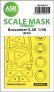 1/48 Blackburn Buccaneer S.2B wheels and canopy frame paint mask