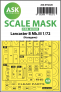 1/72 Avro Lancaster B Mk.III Kabuki wheels and canopy masks