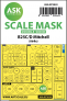 1/72 North-American B-25C/D Mitchell Kabuki wheels and canopy ma