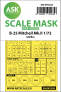 1/72 North-American B-25 Mitchell Mk.II Kabuki wheels and canopy
