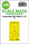 1/72 Focke-Wulf Fw 190D-9 wheels and canopy painting mask