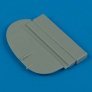 1/72 Spitfire Mk.IX standart chord rudder (AIRFIX)