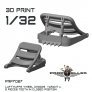 Cales de roues Luftwaffe 1/32 dents ferm�es (x2)