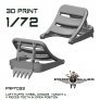 Cales de roue Luftwaffe 1/72 crampons ouverts (x4)