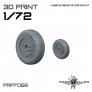 1/72 MiG-21F-13 wheels for KPM