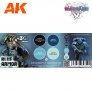 Wargame color set. Blue armor. image 1