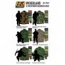 Woodland & Flecktarn camouflage color set image 1