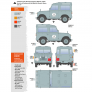 Land rover 88 series IIa station wagon 1/35 image 7