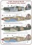 1/72 Decals P-40C, Tomahawk Mk.IIB (4x RAF, USAAF)
