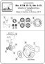1/48 Dornier Do-17M/Do-17P/Do-17Z, Do-215 wheels w/weighted tire image 5