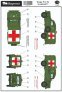 1/35 Dodge WC-54 MASH-4077 Decal for US Army military ambulance image 1