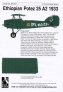 Blue Rider Potez 25A-2 �thiopien Addis Abeba 1933 1/72 image 1