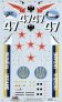 Cam Decals MiG-29 Fulcrum 1/32 Soviet Air Force 1993 image 1