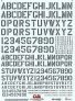 1/48 Stencil Letters and Numbers 4 sizes grey