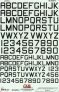 1/48 Black Stencil Letters and Numbers