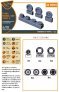 1/72 F-86A wheel set type 2 for Clear Prop image 1