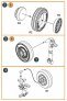 1/72 F-86A wheel set type 2 for Clear Prop image 2