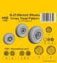1/48 B-25 Mitchell wheels Cross Tread Pattern