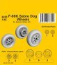 1/48 F-86K Sabre Dog wheels for Special Hobby