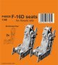1/48 F-16D Seats for Kinetic