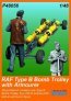 CMK 1/48 Carrello Bombe RAF Tipo B con Armiere