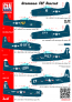 1/72 Grumman F8F Bearcat All types of this aircraft, USN