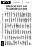 ION Model Figurines Civils Passagers �quipage Paquebot 1/200