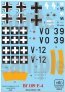 1/48 Decal Bf 109 F-4/b (Luftwaffe, Hepper Al.) image 1