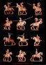 1/72 European Knights on horseback x 12 image 1