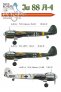 D�calcomanies 1/72 Junkers Ju-88A-4 Eagle Cal
