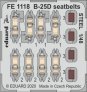 1/48 B-25D seatbelts STEEL