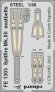 1/48 Spitfire Mk.XII seatbelts STEEL