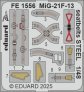 1/48 MiG-21F-13 seatbelts STEEL for Eduard