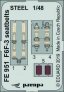 1/48 F6F-3 seatbelts STEEL