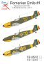 Exotic Decals Bf-109 E Romanian 1/72 Part 1