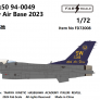 1/72 USAF  F-16C Block 50 15th Af Shaw Air Base 2023 image 2