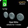 FLY Roues Opel Blitz 1/72 pour 1 kit