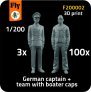 1/200 3x Captain & 100x Sailors with boater caps