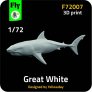 FLY Great White Shark 1/72 Impression 3D