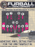 1/48 F-16 Reinforcement Plates replicates the airframe structura