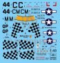 1/72 Decal P-51 B-C Mustang 15th AF dry-water image 1