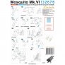 HGW 1/32 Ceintures Si�ges Mosquito Mk.VI Tamiya image 1