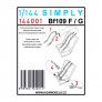 HGW Ceintures de S�curit� Bf 109F/G Simply 1/144 image 1