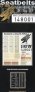 HGW Luftwaffe WWII Seatbelts 1/48 Microplastic 2 Sets