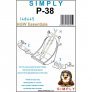 HGW Ceintures de s�curit� P-38 SIMPLY 1/48 image 1