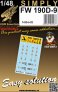 HGW 1/48 Ceintures de s�curit� Fw 190D-9