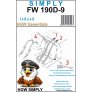HGW 1/48 Ceintures de s�curit� Fw 190D-9 image 1