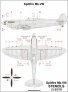 1/48 Spitfire Mk.VIII Stencils Eduard Wet Transfers image 1
