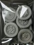 1/35 Autoblinda AB-41/43  wheels set (ITALERI)