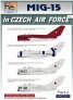 1/72 Decals MiG-15 in Czech Air Force  Part 2